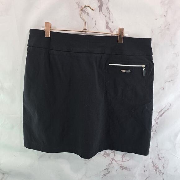 Jamie Sadock Skort Womens 14 Large Black Skort Stretch Mini Short Skinnylicious - Picture 5 of 11